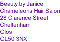 Beauty by Janice @ Chameleons Hair Salon